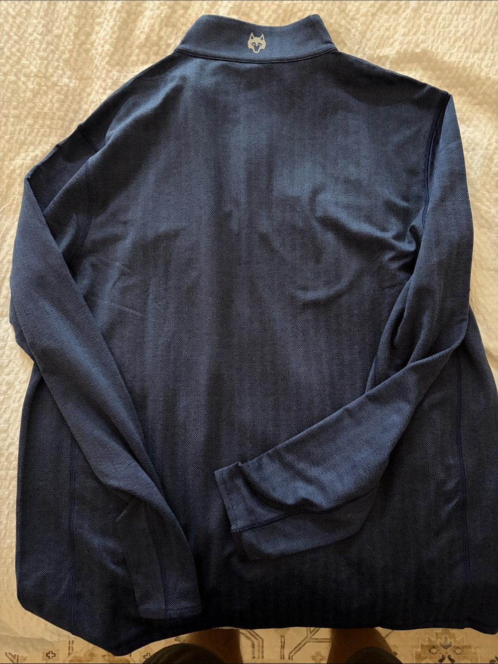 Greyson Navy Blue New York Rangers Pullover Quarter-Zip - Picture 3 of 4